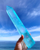 Crystal Towers - A Aqua Aura Quartz Huge Tower