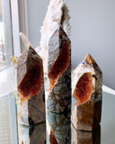Crystal Towers - A Golden Rutilated Agate Tower