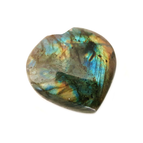 Gemstone Carvings - Heart Medium Labradorite