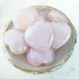 Gemstone Carvings - Heart Medium Angel Aura Quartz