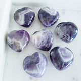 Gemstone Carvings - Heart Medium Dream Amethyst