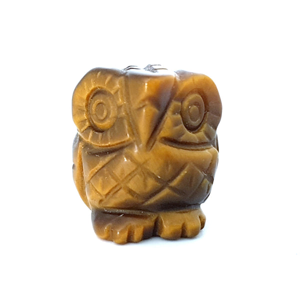 Gemstone Carvings - Owl Mini Tiger's Eye