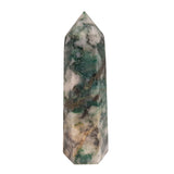 Crystal Towers - Dioptase with Pyrite Tower