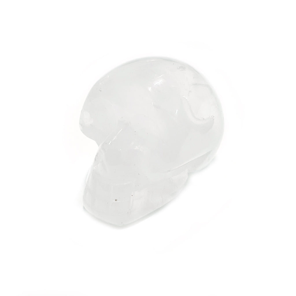 Gemstone Carvings - Skull Mini Clear Quartz