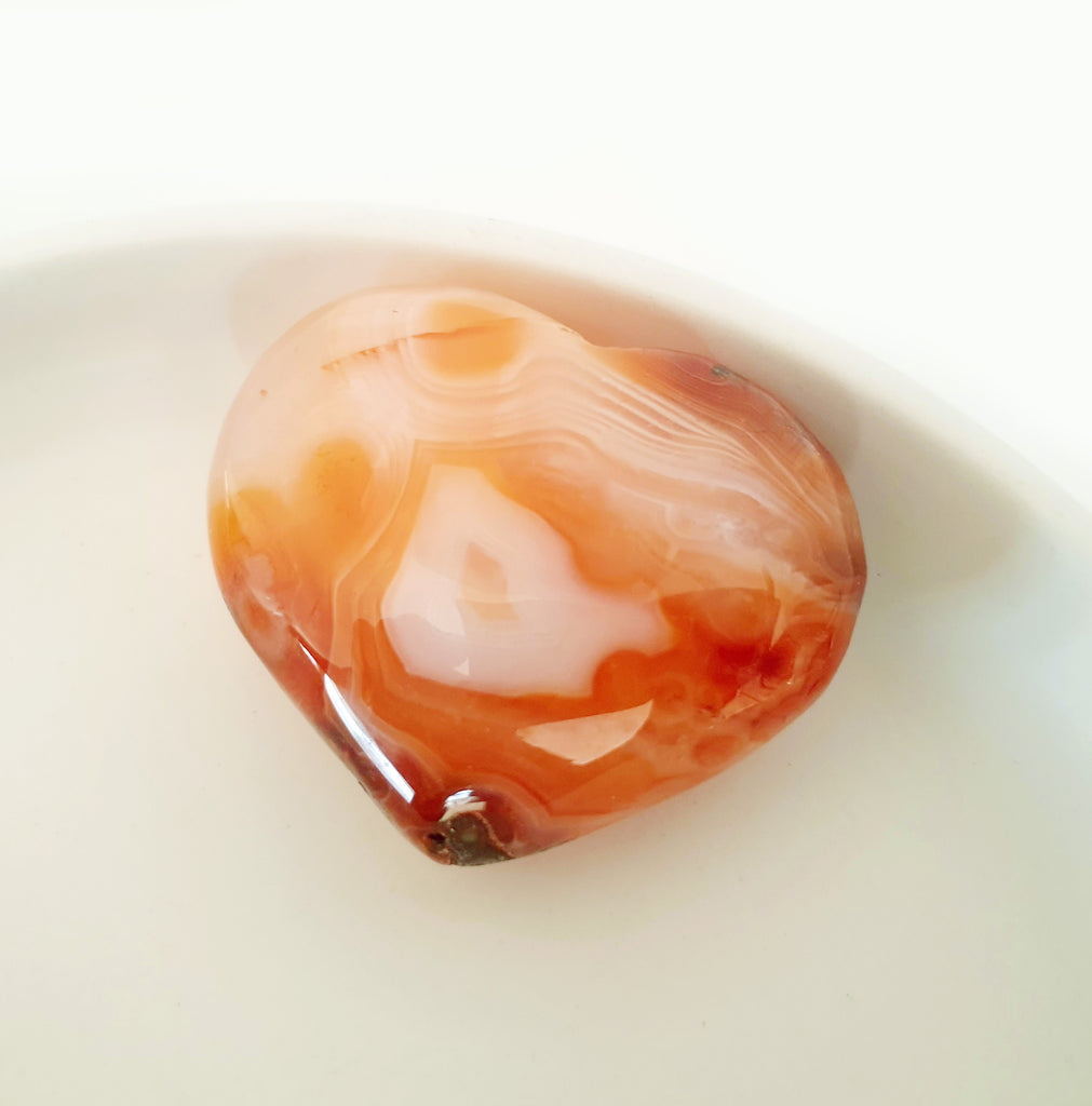 Gemstone Carvings - Heart Red Carnelian
