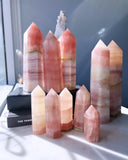 Crystal Towers - A Rose Calcite Tower