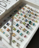 Glamorous Pearls Collection Earrings - Titanium Rainbow Freshwater Pearls Earrings