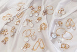 Glamorous Pearls Collection Earrings - Gourd-Shaped Freshwater Pearls Earrings