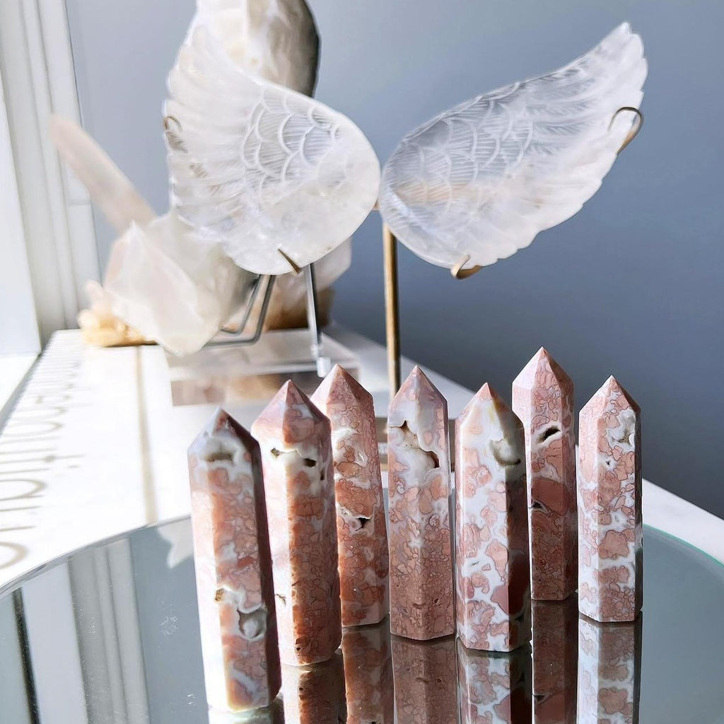 Crystal Towers - A Pink Agate Tower