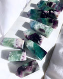 Crystal Towers - A Rainbow Fluorite Tower