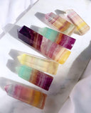 Crystal Towers - A Rainbow Fluorite Tower