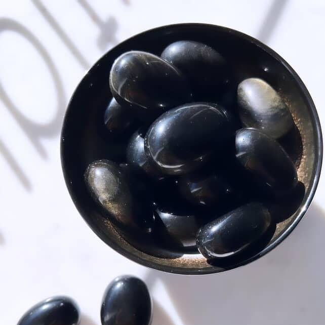 Tumbled Stones - Gold Sheen Obsidian