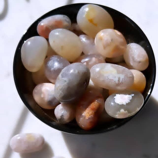 Tumbled Stones - Flower Agate