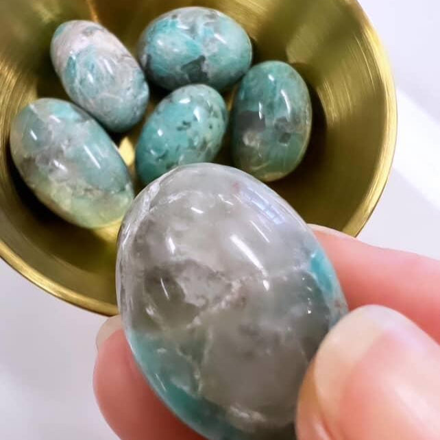 Tumbled Stones - Smoky Amazonite