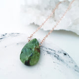 Teardrop Gems Collection - Faceted Teardrop Gemstone Necklace