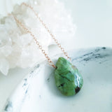 Teardrop Gems Collection - Faceted Teardrop Gemstone Necklace