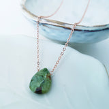 Teardrop Gems Collection - Faceted Teardrop Gemstone Necklace
