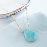 Teardrop Gems Collection - Faceted Teardrop Gemstone Necklace