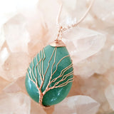 Tree of Life Collection - Green Aventurine Tree of Life Necklace