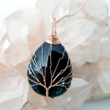 Tree of Life Collection - Black Obsidian Tree of Life Necklace