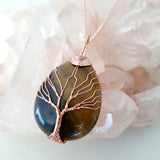 Tree of Life Collection - Tiger's Eye Tree of Life Necklace