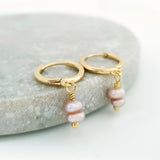 Glamorous Pearls Collection Earrings - Pink Nugget Freshwater Pearls Earrings