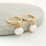 Glamorous Pearls Collection Earrings - Freshwater Nugget Pearls Earrings