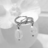 Glamorous Pearls Collection Earrings - Flat Round Freshwater Pearls Earrings