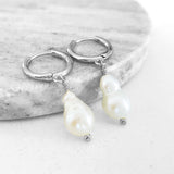 Glamorous Pearls Collection Earrings - Gourd-Shaped Freshwater Pearls Earrings
