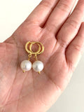 Glamorous Pearls Collection Earrings - Groovy Round Freshwater Pearls Earrings