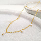Glamorous Pearls Collection Necklace - Five Freshwater Pearls Necklace