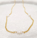 Glamorous Pearls Collection Necklace - Triplets Strand Pearls Necklace
