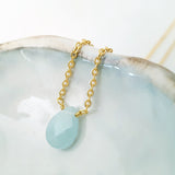 Teardrop Gems Collection - Faceted Teardrop Gemstone Necklace