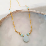 Teardrop Gems Collection - Faceted Teardrop Designer Necklace
