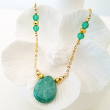 Teardrop Gems Collection - Faceted Teardrop Designer Necklace