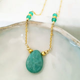 Teardrop Gems Collection - Faceted Teardrop Designer Necklace