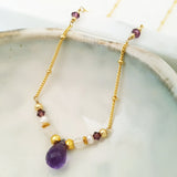 Teardrop Gems Collection - Faceted Teardrop Designer Necklace