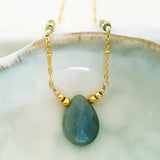 Teardrop Gems Collection - Faceted Teardrop Designer Necklace