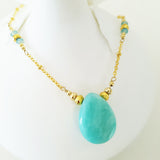Teardrop Gems Collection - Faceted Teardrop Designer Necklace