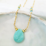 Teardrop Gems Collection - Faceted Teardrop Designer Necklace