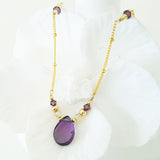 Teardrop Gems Collection - Faceted Teardrop Designer Necklace