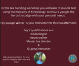 Medicinal Tea Blending by Fay Savage-Winter - 20 Aug 2023