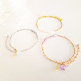 Adore Gemstone Collection - Aquamarine Feather Bracelet