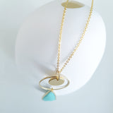 Adore Gemstone Collection - Green Teardrop Amazonite Necklace