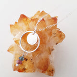 Adore Gemstone Collection - Tourmaline Full Moon Sterling Silver Necklace
