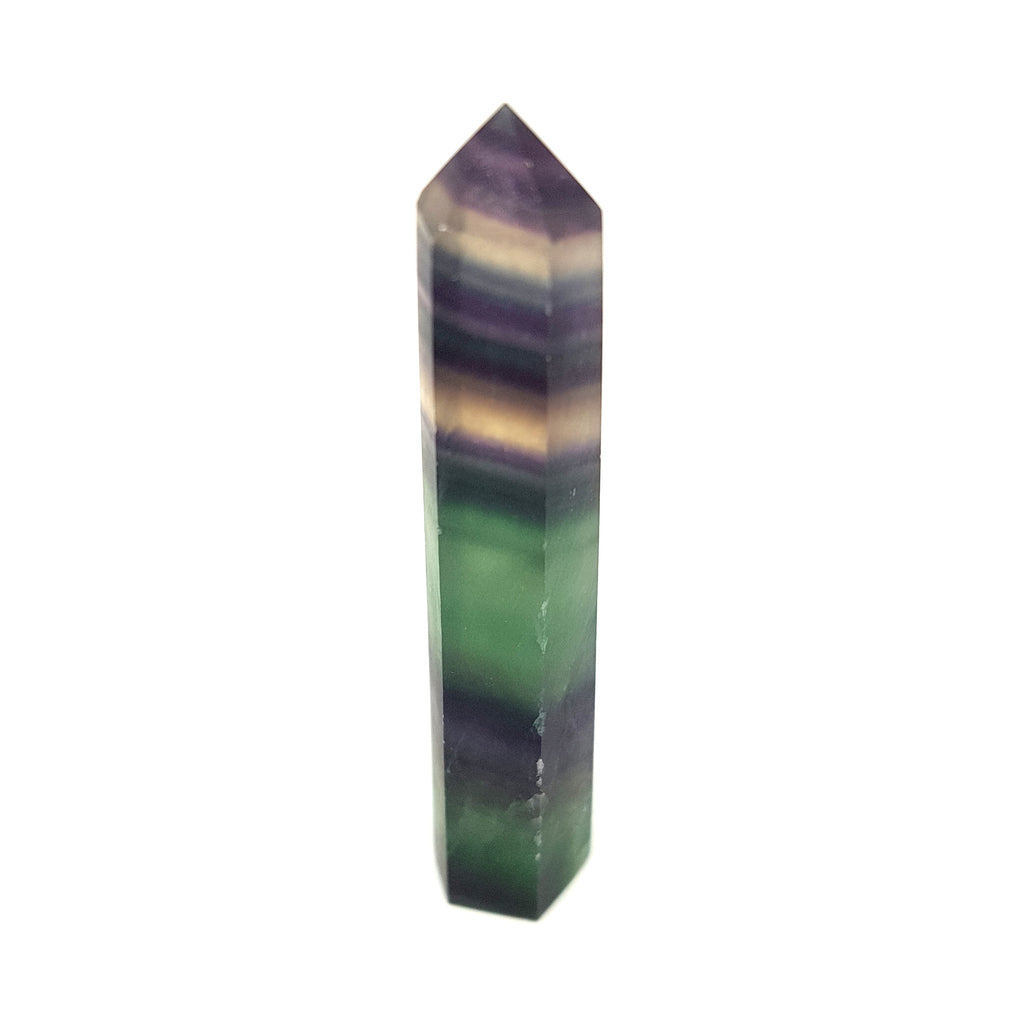Nature Treasure - Matte Fluorite Tower (Slim) - The Purifying Stone