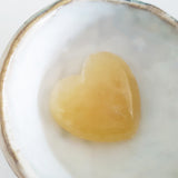 Nature Treasure - Yellow Jade Heart Stone
