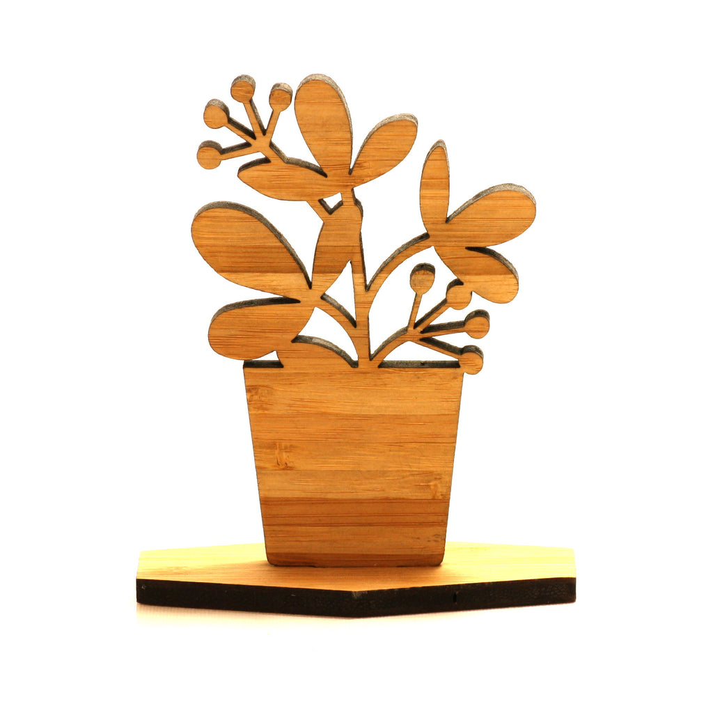 Wooden Floral Display Ornament