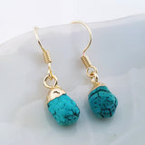 Adore Gemstone Earrings Collection - Blue Regalite Jasper Ear Studs