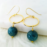 Adore Gemstone Earrings Collection - Apatite Ring Earrings